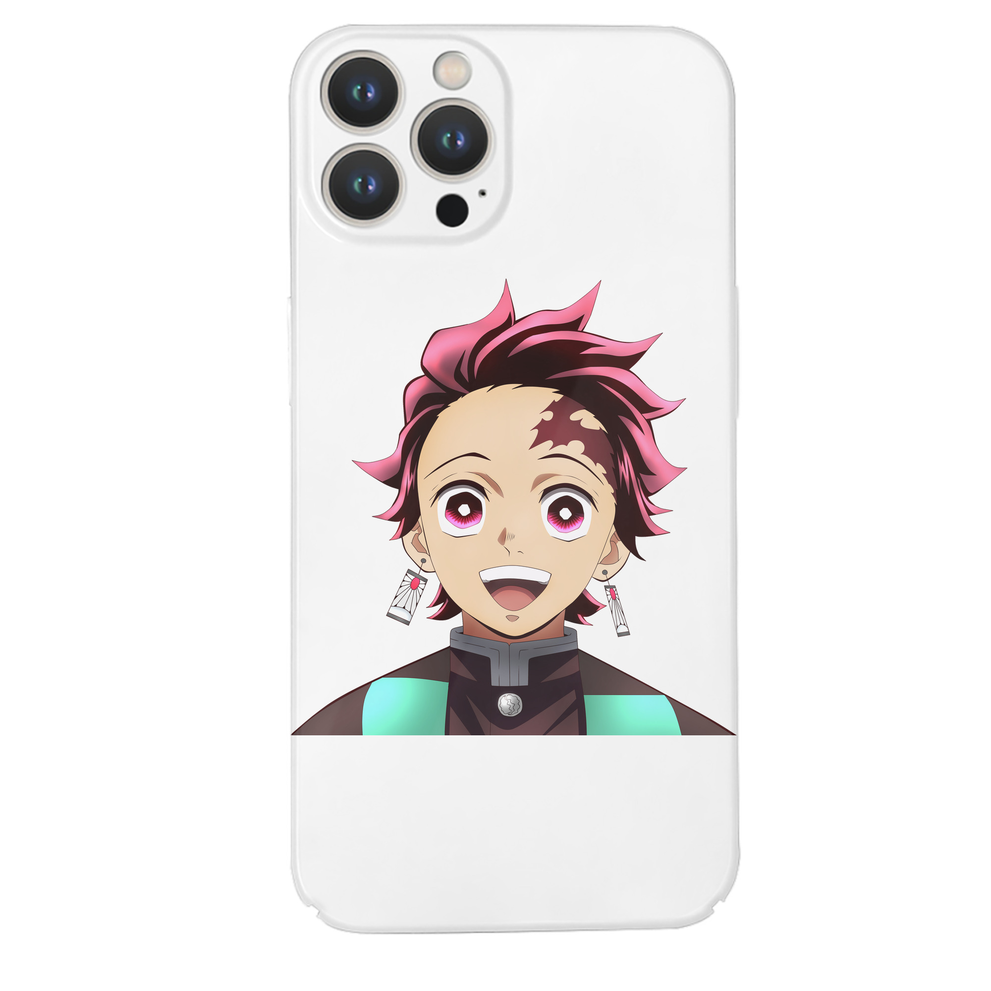 （画像用） 鬼滅の刃 竈門 炭治郎／かまど たんじろう Kamado Tanjirou 【iPhone 14シリーズ対応】ハードケース